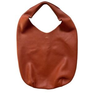 A.P.C.‎ Leather Le Neige Tote Bag in Rhum Brown